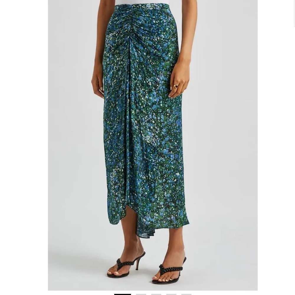 VERONICA BEARD Limani Printed Chiffon Midi Skirt